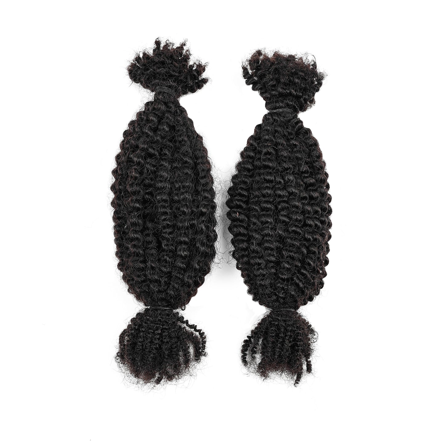 Kinky hair strands
